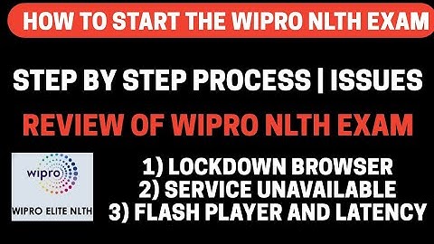 Review: How to start Wipro NLTH Exam | Pattern | Issues | Explained | BiNaRiEs