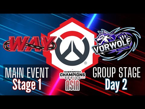WAY vs VortexWolf - Group Stage | OWCS Asia Stage 1