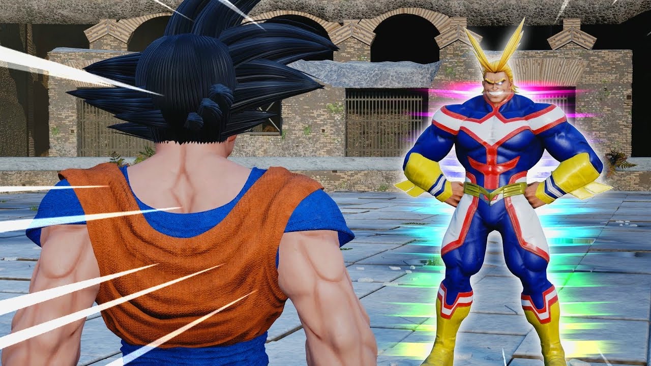 Jump Force Goku meets All Might! Challenges him to a Fight! DLC Story