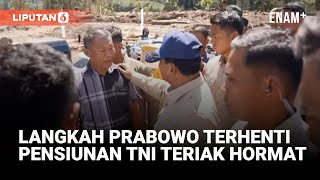 Download Lagu Terhenti Langkah Prabowo, Dikejutkan Pensiunan Peltu TNI Beri Hormat di Lokasi Bencana | Liputan6 MP3