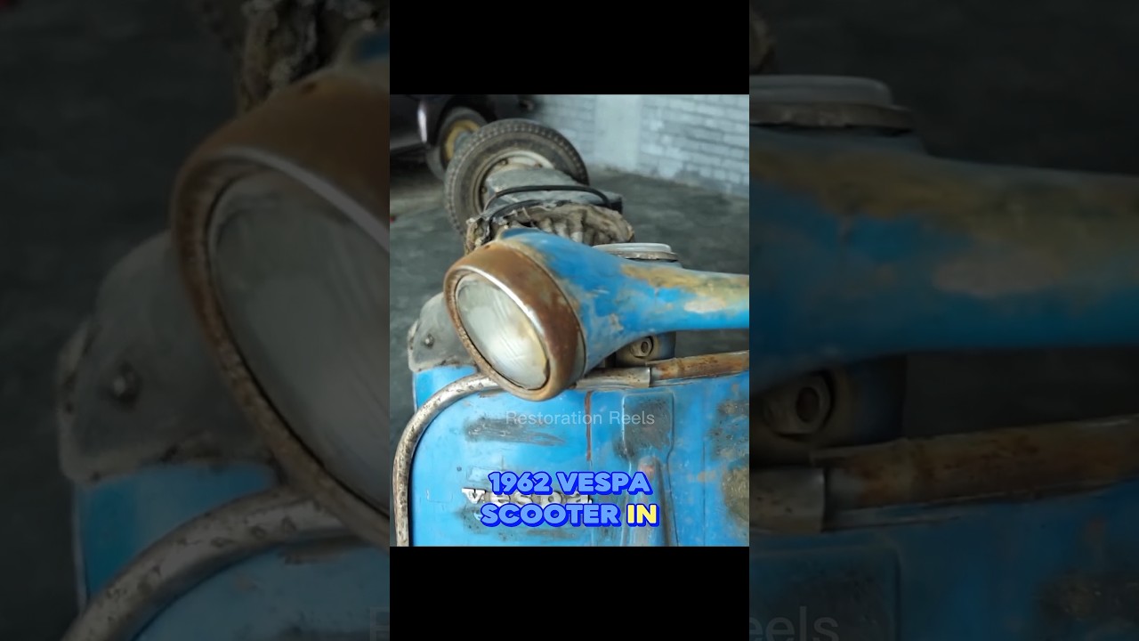 Полная реставрация скутера Vespa 1962 года выпуска | Лучшее видео по реставрации 
