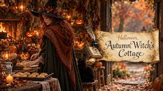 Bake Soul Cakes for Halloween in the Forest Witch's Cottage 🎃 Medieval Fantasy & Celtic Music