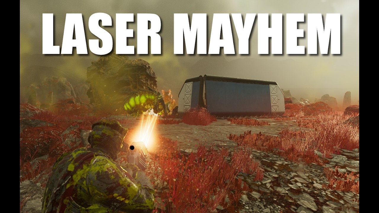 The Trident laser shotgun is REALLY fun on Pouncer seeds - Helldivers 2 D10 Solos 100% Clear