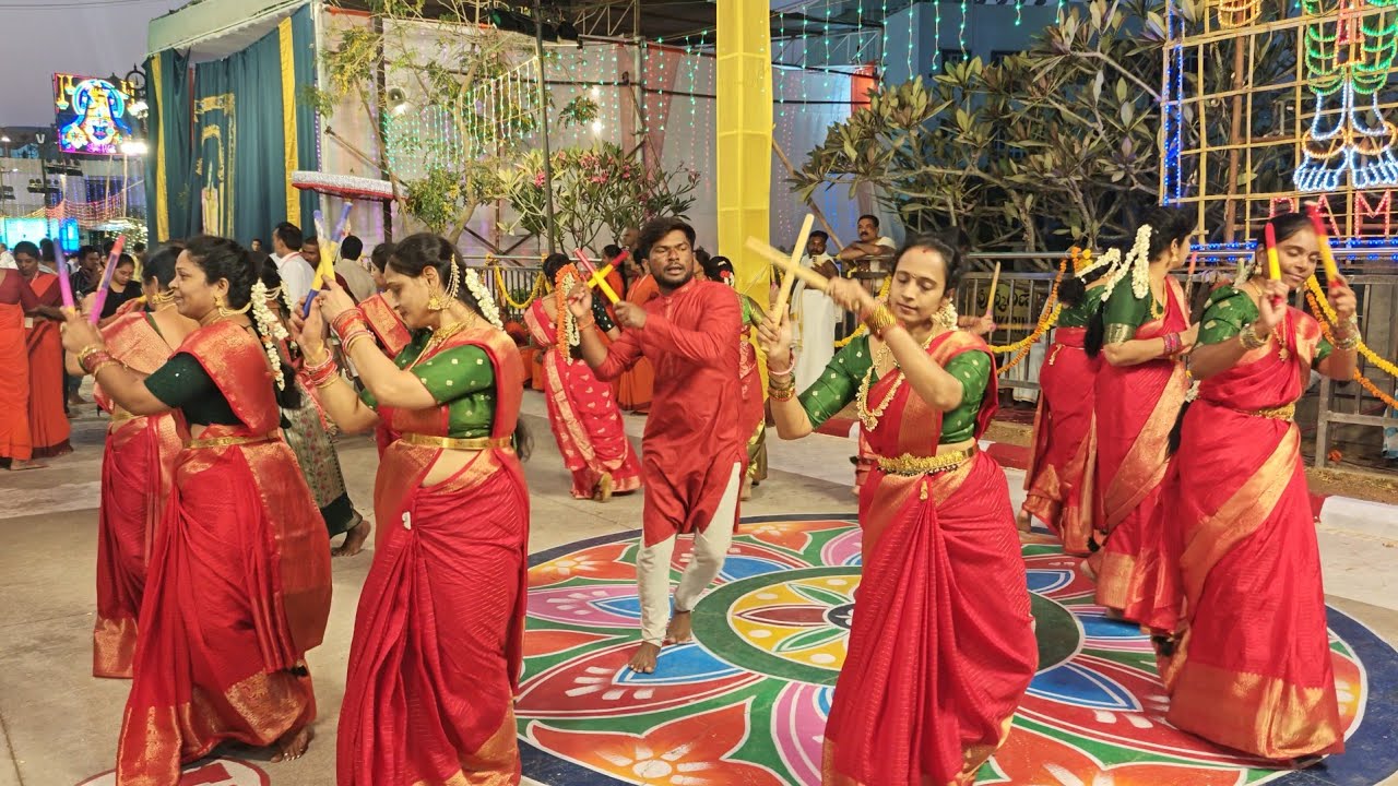 రఘుకుల తిలక✨సాంగ్ కోలాటం💥 Mahender master 9550893702 ttd jubilee hills 