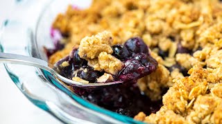 Easy Blueberry Crumble Recipe