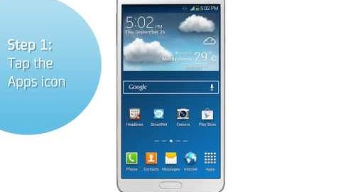 Samsung Galaxy Note 3: Turn off/on data services