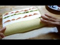 How to make Fruit Roll cake フルーツロールケーキの作り方Bánh bông lan cuộn trái cây