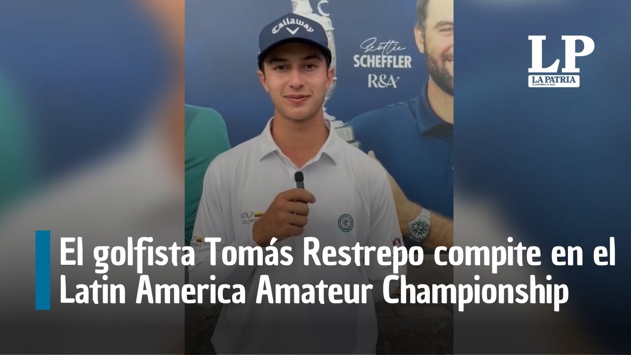El golfista Tomás Restrepo compite en el Latin America Amateur Championship (LAAC) en Lima (Perú)