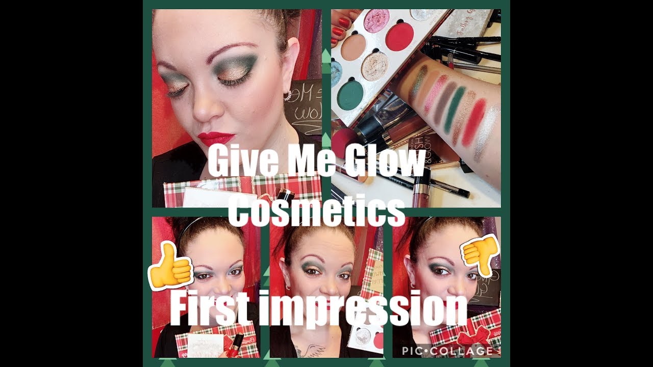 Christmas Morning Palette Give Me GLow Cosmetics first impressions