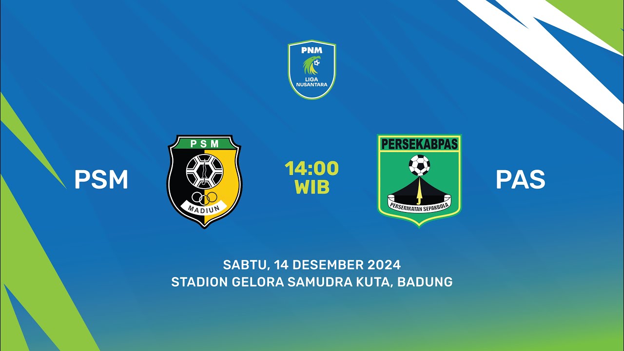 PNM Liga Nusantara | PSM Kota Madiun vs PERSEKABPAS | Grup B | Laga Tunda