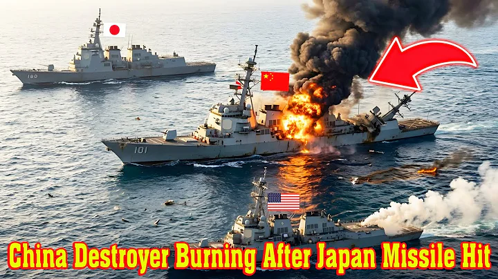 China Destroyer Burning After Japan Missile Hit | USA Saves Haguro from Torpedo