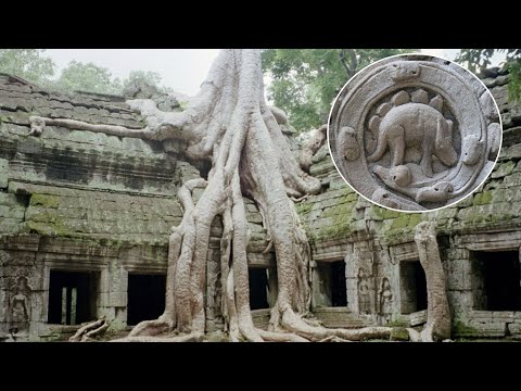 Video: Dinosaurus Dari Reruntuhan Kuil Angkor . Kamboja