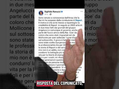 Video Il DELIRIO di Sigfrido Ranucci dopo il LICENZIAMENTO