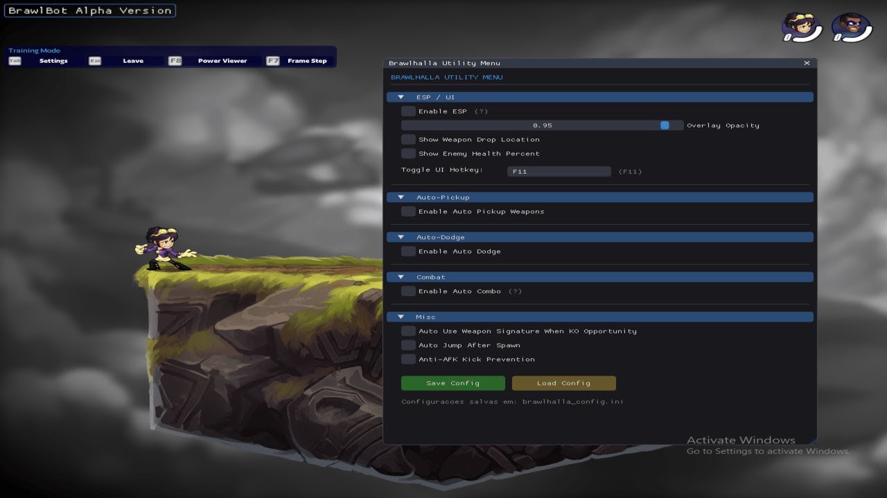 Testing BrawlBot Brawlhalla Cheat