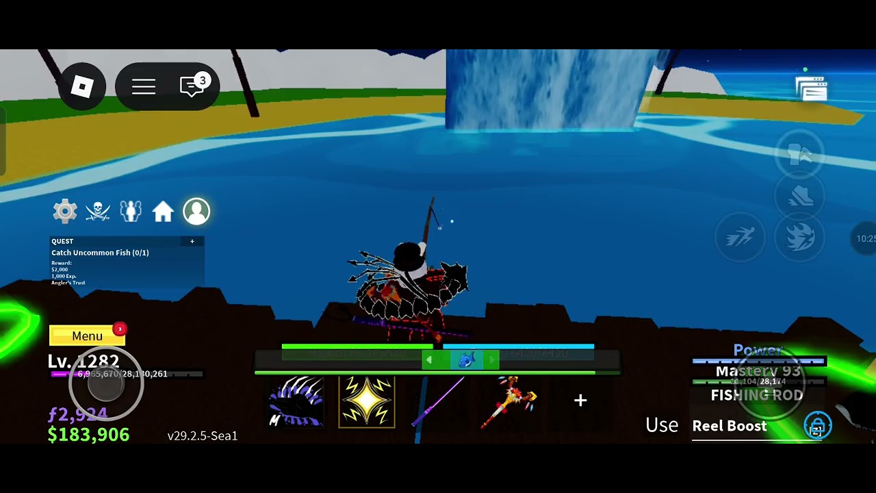 Aaj Maine Golden fishing rod try kiya🐋🐠