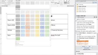 JasperActive Word 2016 Core Lesson 6 Learn 3-Using Table Styles