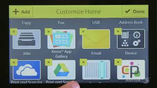 Xerox VersaLink Quick Tip: Customize Your Home Screen screenshot 1