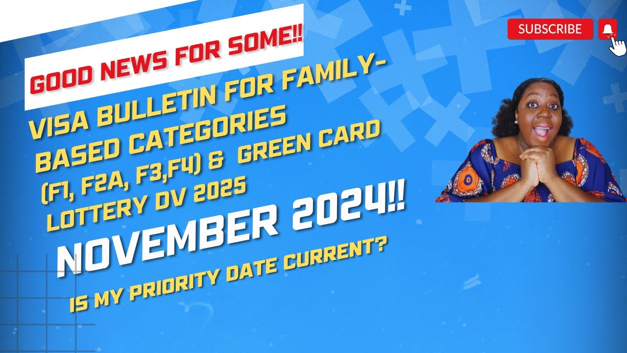 November 2024 Visa Bulletin | DV 2025 Green Card Lottery | NVC Case Processing Times