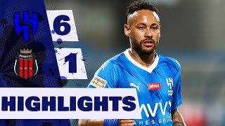 Al Hilal Vs Al Riyadh 6-1 - Highlight & Goals 2023 - Neymar Debut & Ist
