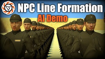 NPC Line Formation AI Demo! | VJ Base | Garry