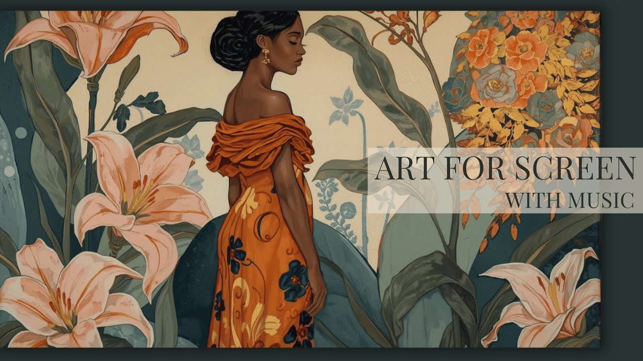 Art for Screen with Music | Relaxing Art Ambience 4K