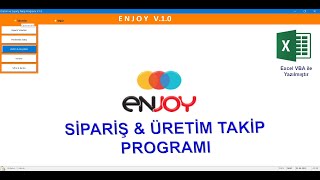Excel VBA ile Üretim ve Sipariş Takip Programı - TANITIMI