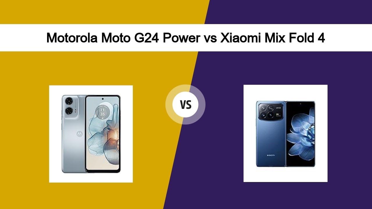 Motorola Moto G24 Power vs Xiaomi Mix Fold 4 – Compare 🔍