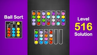 Ball Sort Puzzle Solution Level 516