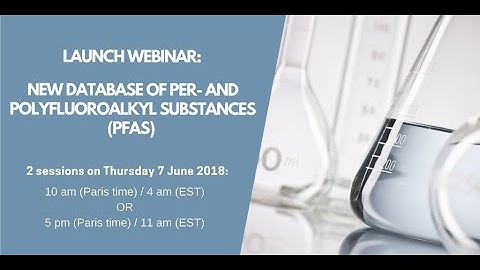 OECD Webinar | Presentation of the new database of Per- and Polyfluoroalkyl Substances (PFAS)