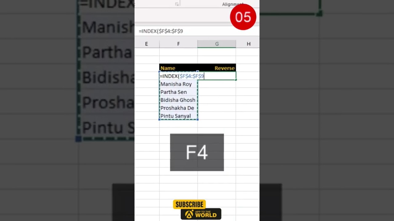 HOW TO REVERSE NAME IN EXCEL | EXCEL TRICK 