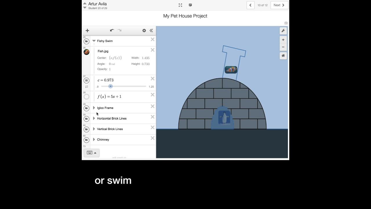 Desmos Animations Use Sliders to Animate an Image in a Desmos Graph