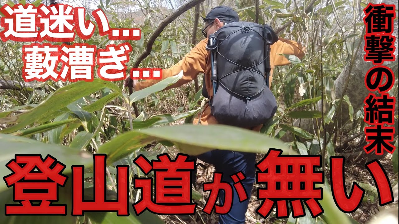 【危険】登山道のない山へ‼︎道迷いの恐怖‼︎藪漕いだ先のまさかの結末⁉︎