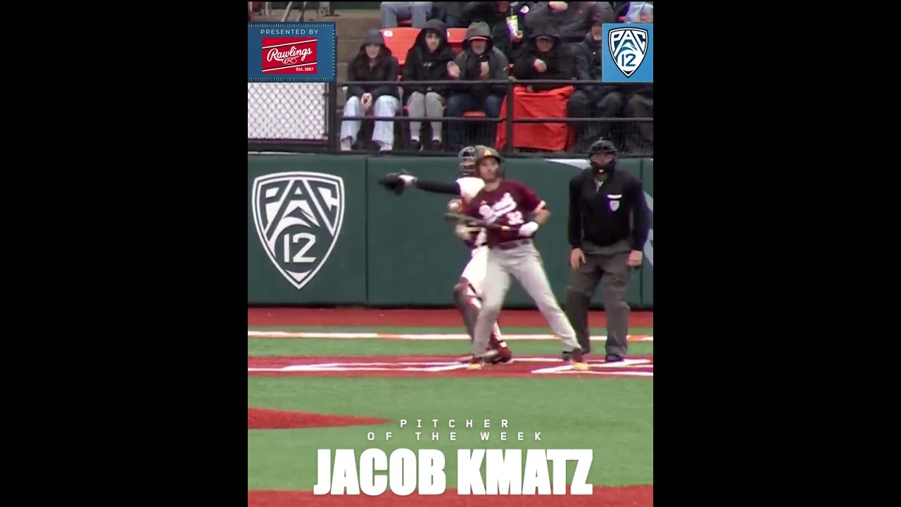 Oregon State’s Jacob Kmatz earns Pac-12 Pitcher of the Week, presented by Rawlings