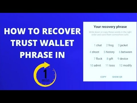 how to recover trust wallet phrase | how to recover trust wallet ...