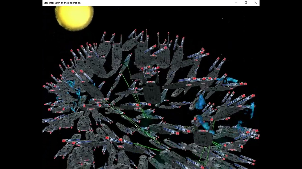 198 unarmed Federation troop transports vs Romulan Warbird II, strike cruiser and 9 fast attacks