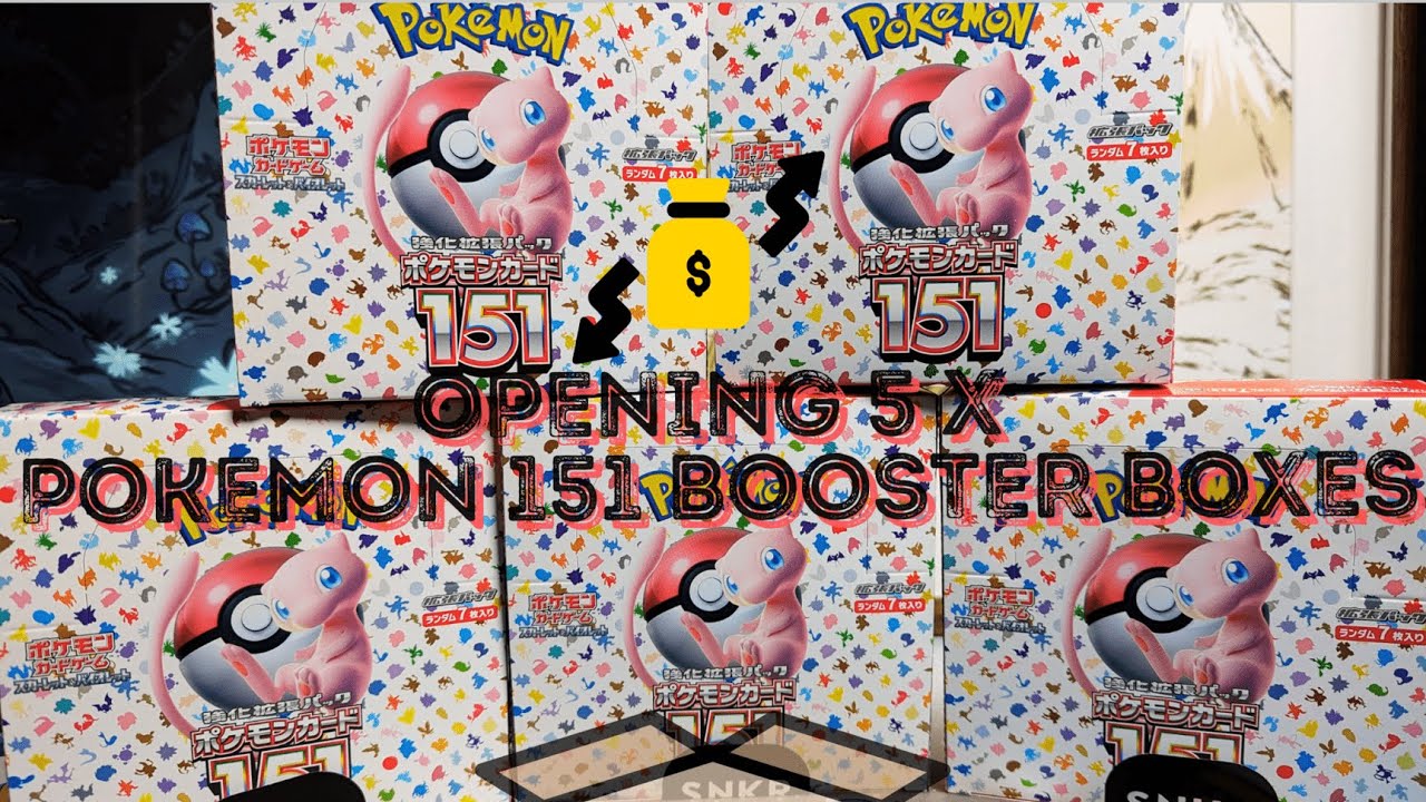 Opening 5 Japanese Pokemon 151 Booster Boxes - Can we Pull some Hits ...
