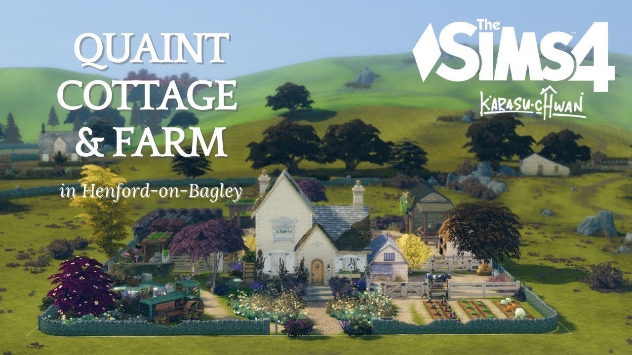 Quaint Cottage and Farm | Sims 4 ASMR Speedbuild