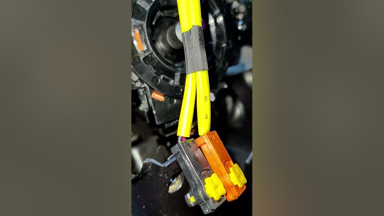 0813 Toyota Highlander clock spring replacement part 2. YouTube