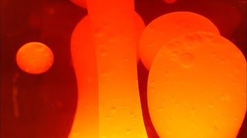 ODDLY SATISFYING 4K Lava Lamp - Relaxing Yellow Orange Liquid Motion - 1 Hour