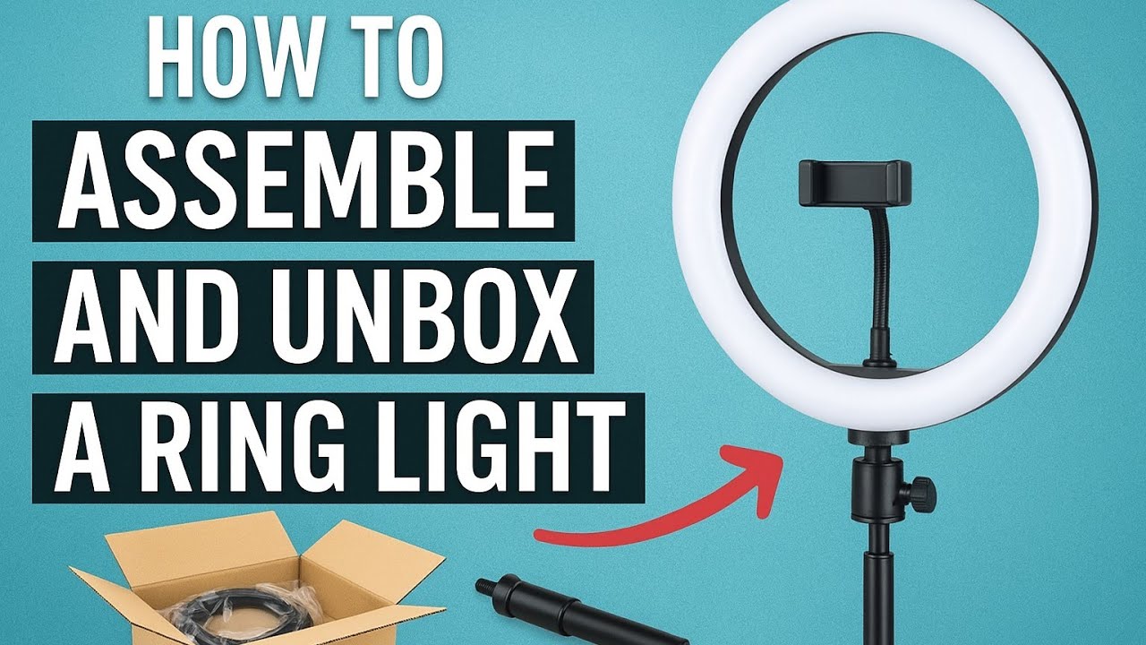 Unboxing & Assembling a Ring Light | Step-by-Step Setup Guide