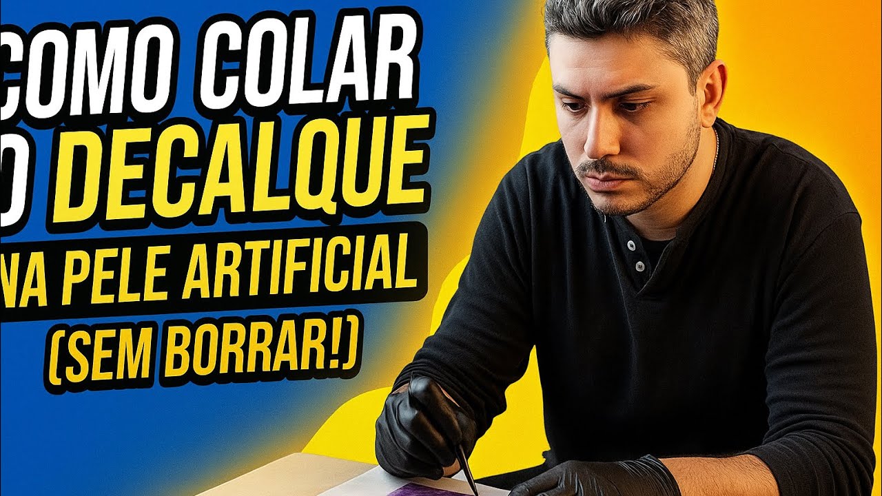 Como colar decalque na pele artificial (passo a passo)