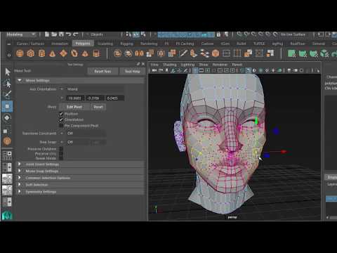 Maya Tutorial : soft selection and symmetry