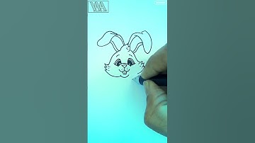 Very Easy Rabbit 🐇 Drawing Tutorial Shorts || How To Draw a Rabbit || #simple #drawing #shorts