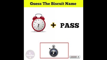Guess The Biscuit Name | P- 3 | Hindi Paheliyan | Riddles |Challenge | #shorts