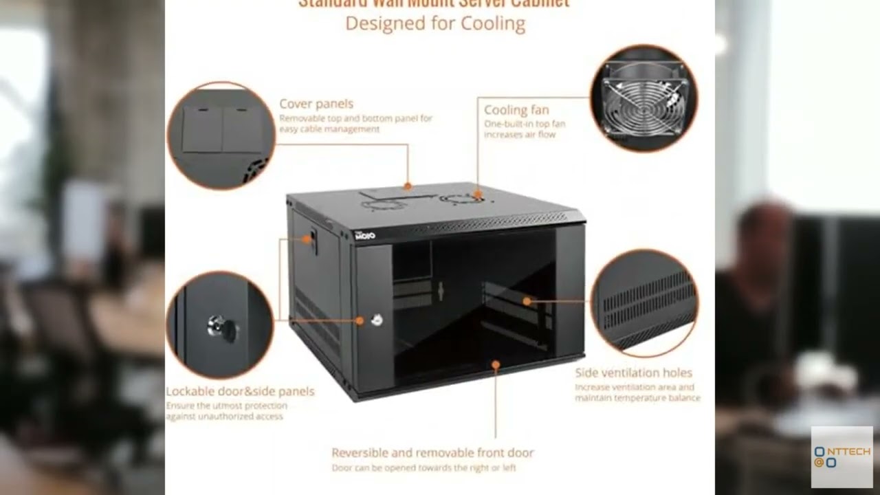 Review - Tecmojo 6U Wall Mount Server Cabinet IT Network Rack Enclosure Lockable Door and