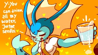 Vaporeon Gives Her Special Drink Pokemon Comic Dub