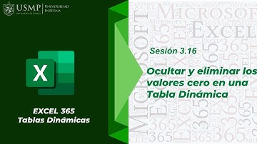 Tabla Dinámicas 365 : Sesión 3.16 - Ocultar y eliminar valores cero en una Tabla Dinámica