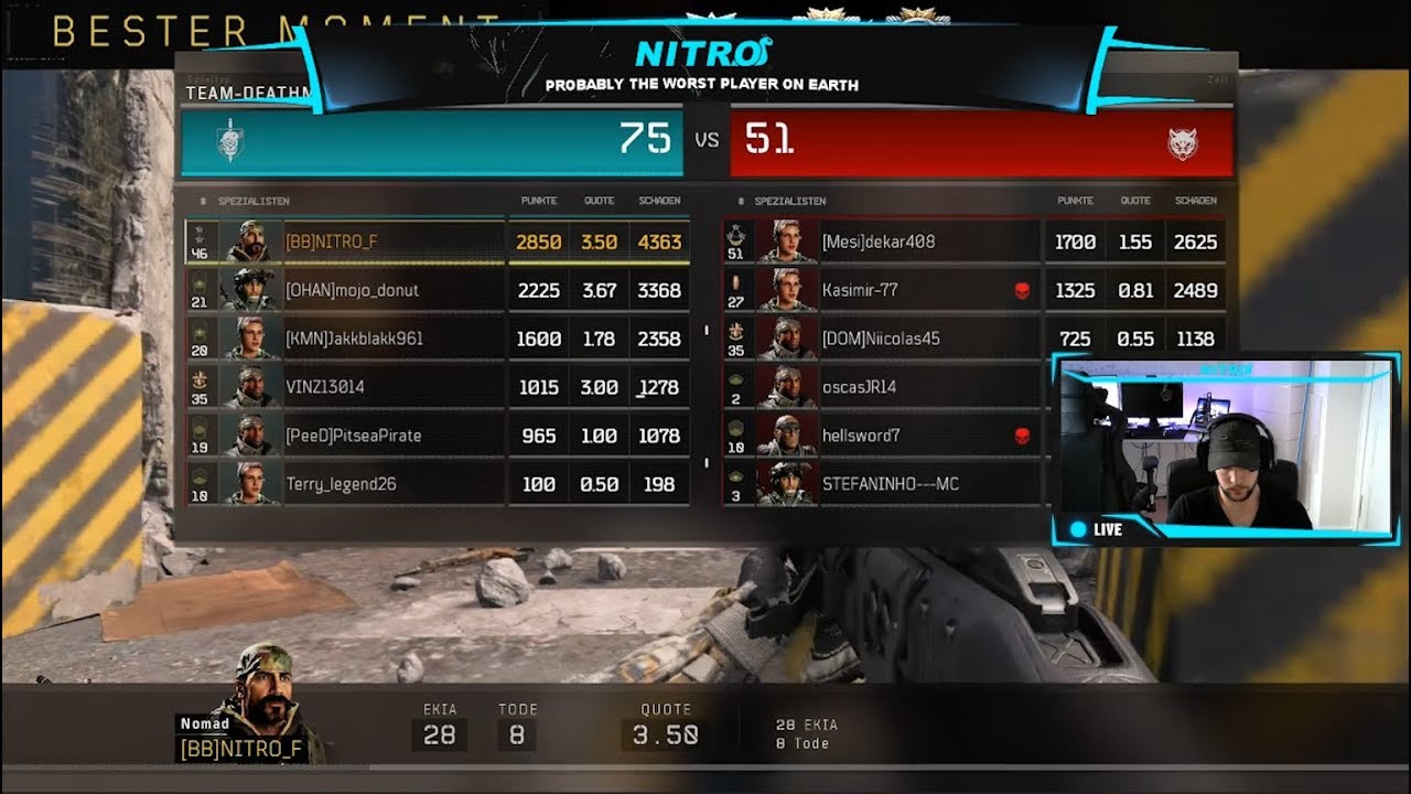 Team Deathmatch Call Of Duty Black Ops 4 SCORE 288 YouTube