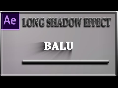 How to get long shadow effect for Text or Logo using AE - AE tutorial