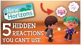 Animal Crossing New Horizons  5 HIDDEN REACTIONS You Can't Use (Future Updates?)